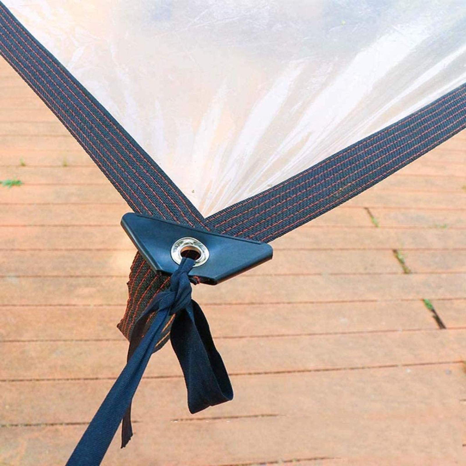 Duidelijk Heavy Duty Waterdicht Transparant Dekzeil 7x8m Winddicht Anti UV Ideaal voor Patio Outdoor Gebruik