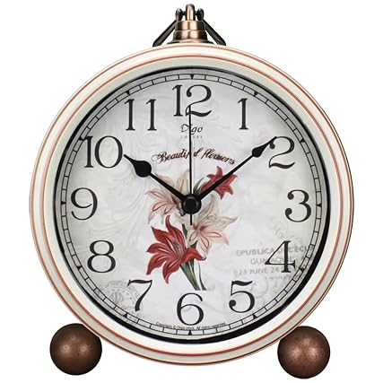 Maxspace Classic Vintage Clocks Elegant and Decorative Analog Clock,Silent Non Ticking Clock with