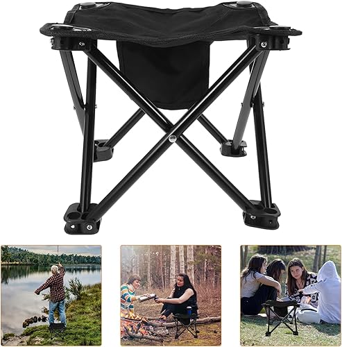 Miniatura 4 de Taburetes portátiles ligeros plegable pequeño taburete plegable para pesca y picnic Silla de camping al aire libre compacta