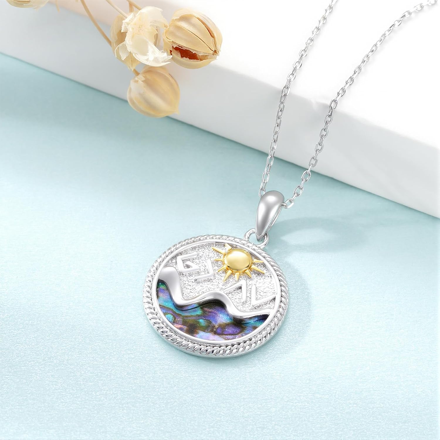 God Is Greater than the Highs and Lows Necklace 925 Sterling Silver God Is Greater than the Highs and Lows Pendant Christian Faith Jewelry Gifts for Women - Image 2