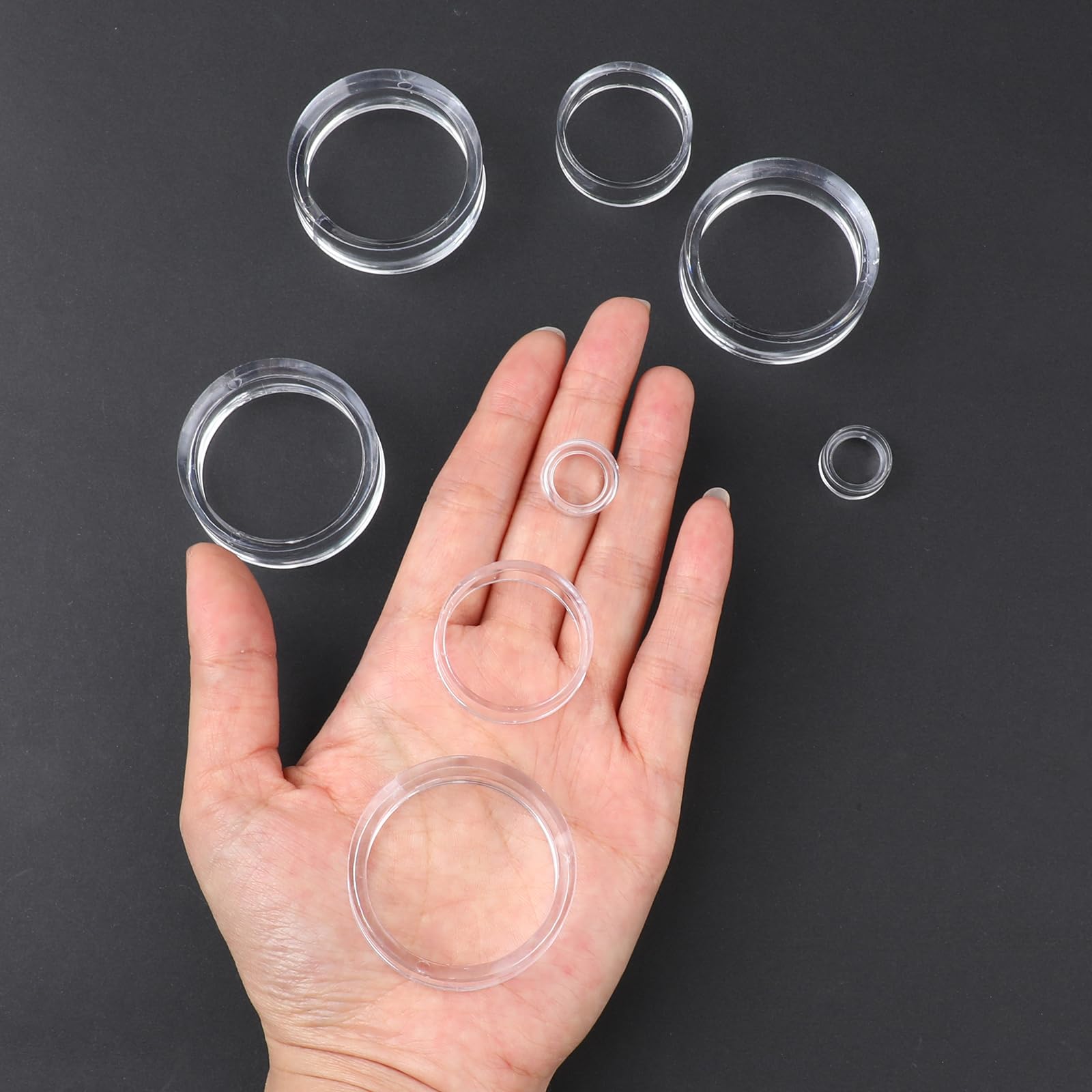 Supporti Per Palline Da Baseball - 10 Pezzi Trasparenti, Per Collezioni, Diametro 3.9cm - Foto 6