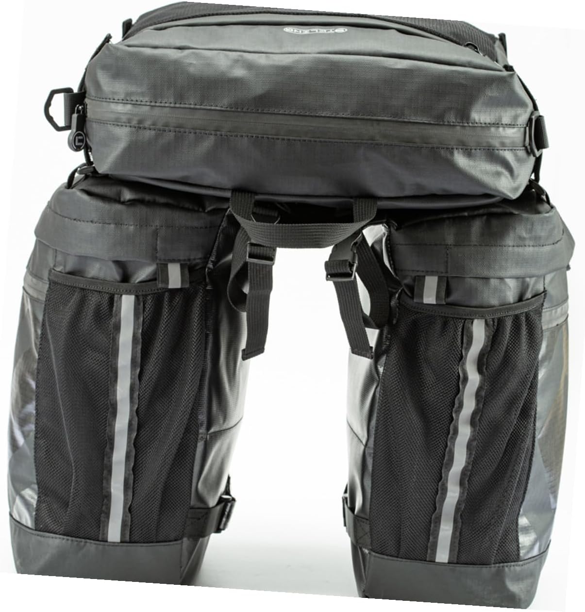 Housoutil Waterproof 50l Bike Travel Bag Bicycle Rear Rack Pannier Saddle Bag for Mountain Cycling Long-distance Riding