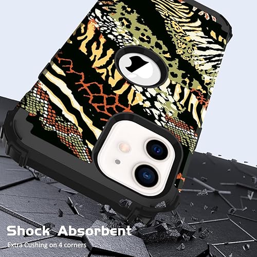 Miniatura 3 de Hocase Funda para iPhone 12 o iPhone 12 Pro (6.1 pulgadas), resistente, a prueba de golpes, protección híbrida plástico duro+ parachoques de suave