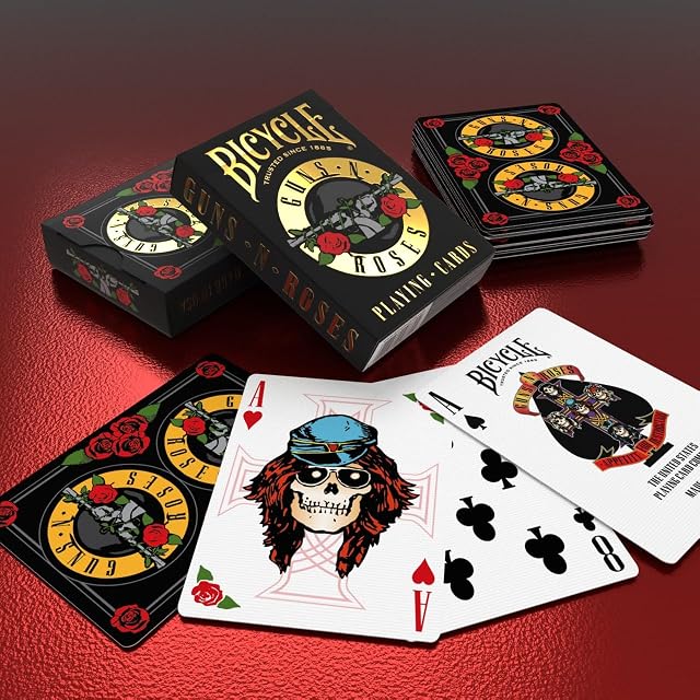 Foto 4 de 5 de Bicycle Guns & Roses, Baraja de Cartas para coleccionistas y Fans