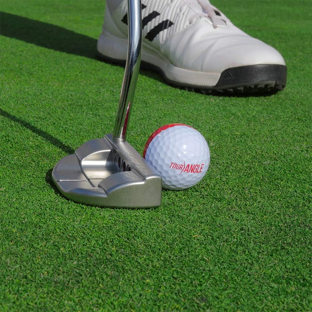 360 Golf Ball Putting Aid - Practice Putting Balls - Instant Visual Feedback - Learn to Roll The Ball & Improve Accuracy - Lower Golf Scores - All Skill Levels