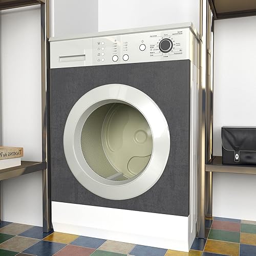 Miniatura 5 de YENHOME Papel tapiz de hormigón gris de 24 x 118 pulgadas, para despegar y pegar, papel tapiz texturizado de hormigón gris, papel tapiz gris para