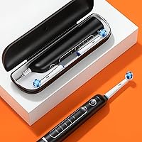 Vista 8 de Cepillo de dientes eléctrico rotativo Bitvae R2 para adultos con 8 cabezas de cepillo, estuche de viaje, cepillo de dientes recargable con 5 modos