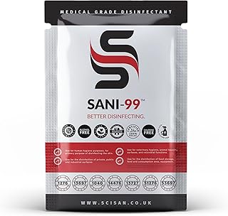 Disinfectant (10), White, 6 gram sachets