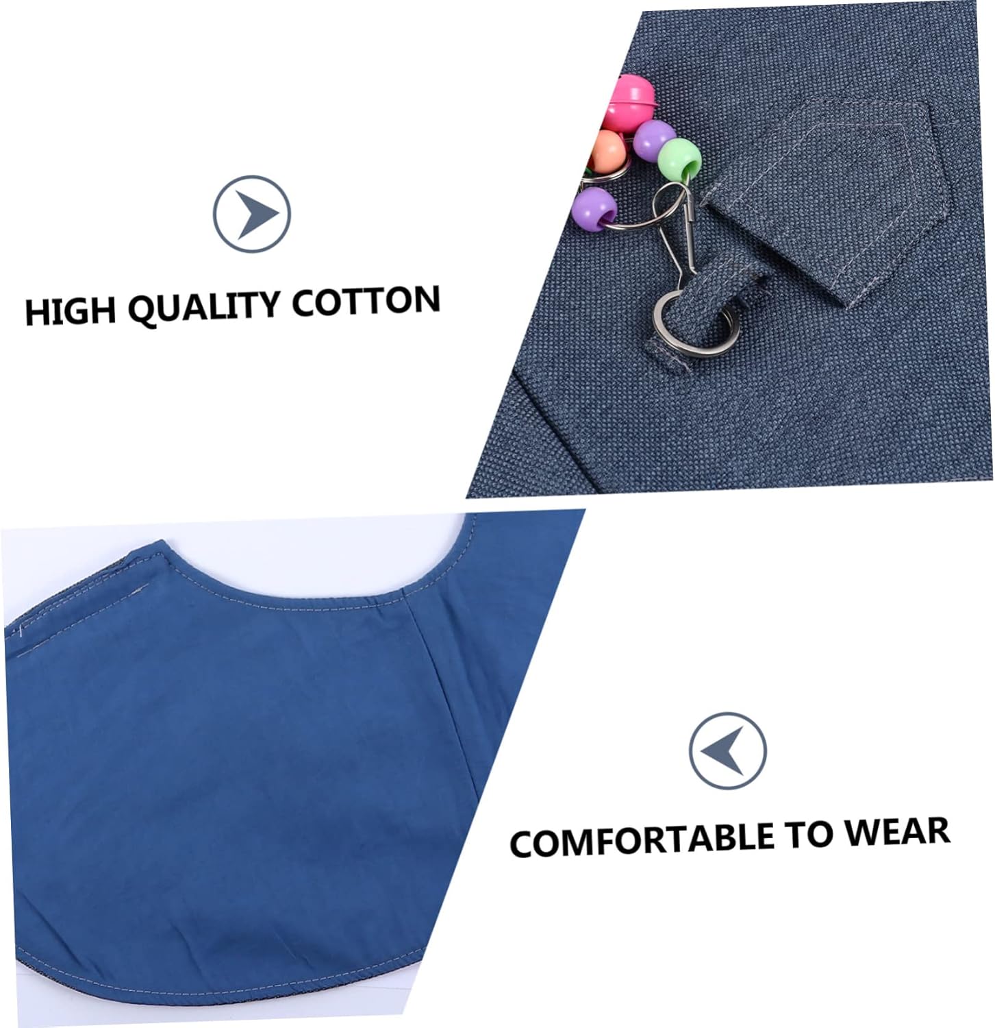 Yardwe Parrot Protective Shawl Bird Harness for Parrots Shoulder Pad Easy On/Off Design Random