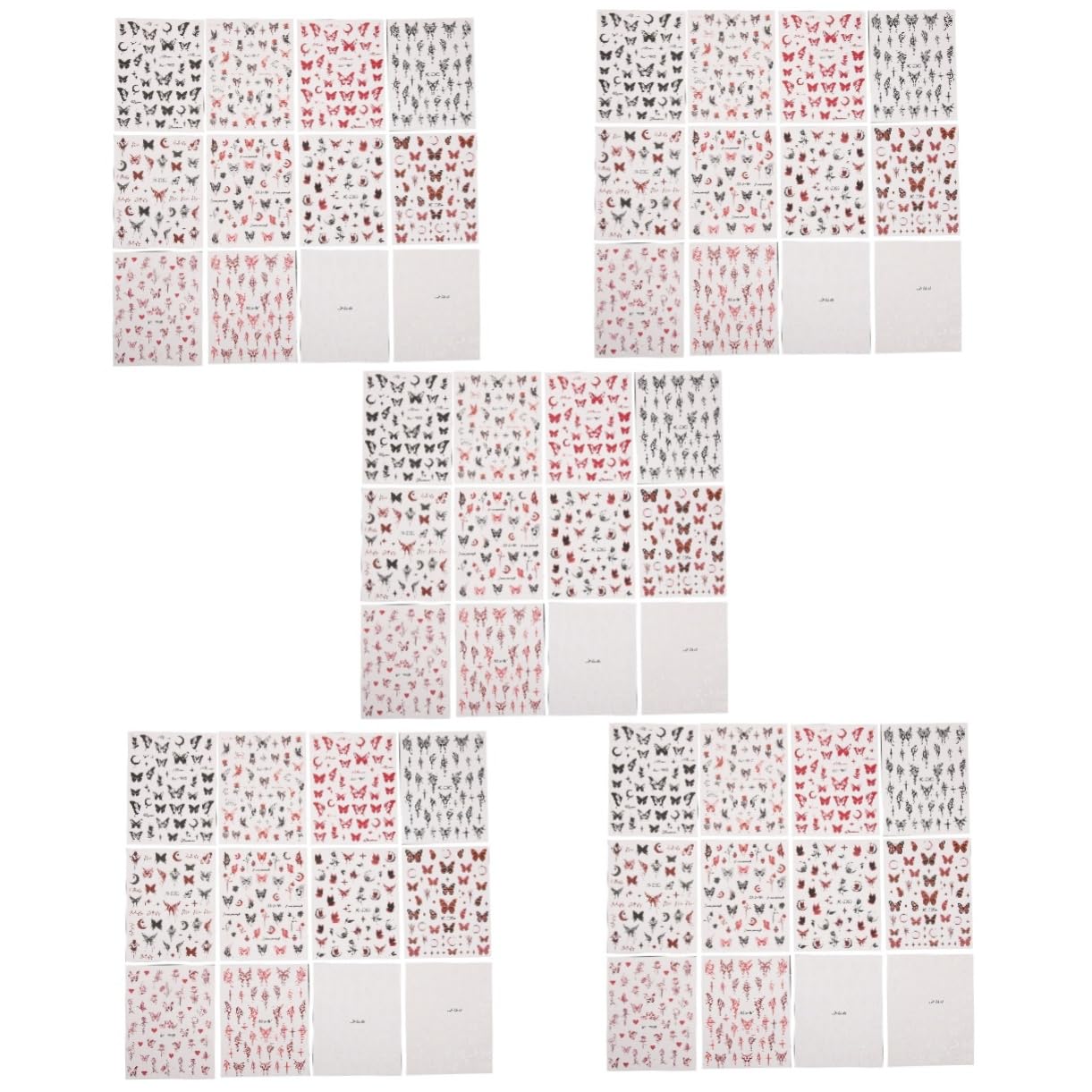 Healeved 60fogli Adesivi Per Unghie Decorazioni Nail Art Adesive Per Unghie Facili Applicare Per Design Creativi e