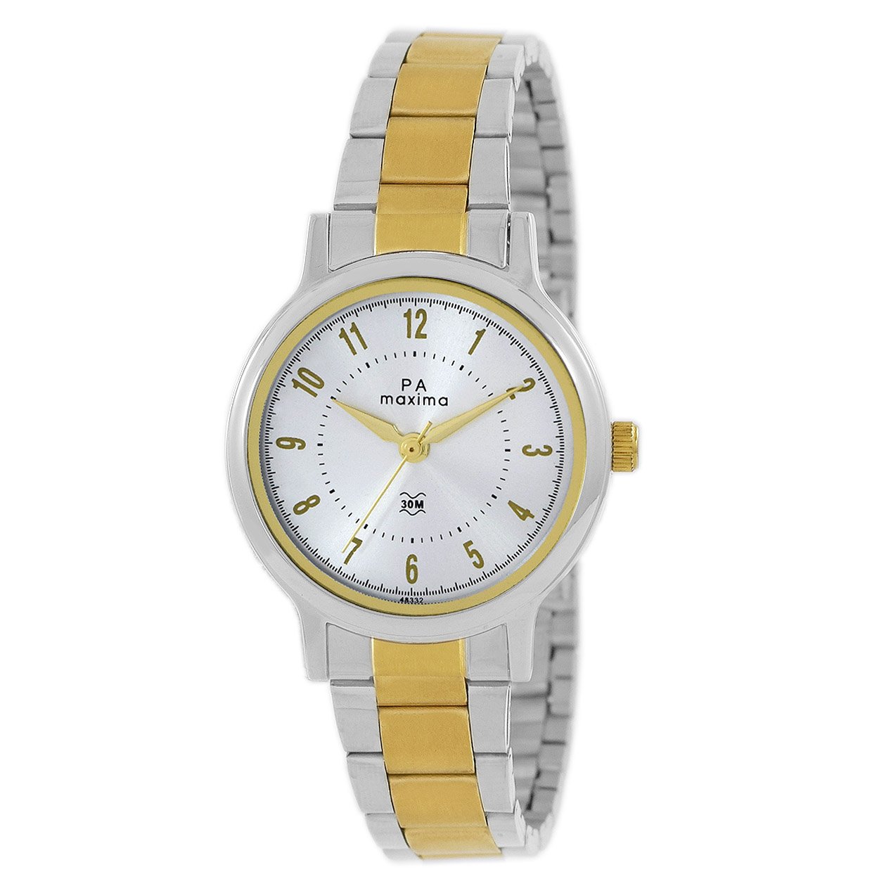 maxima silver chain watches