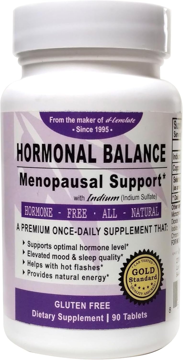 EAST PARK Research Menopause Support Supplement with Indium – Women's Daily Trace Mineral Blend with Zinc, Selenium & Copper – Dietary Supplement Tablets – 90 Count