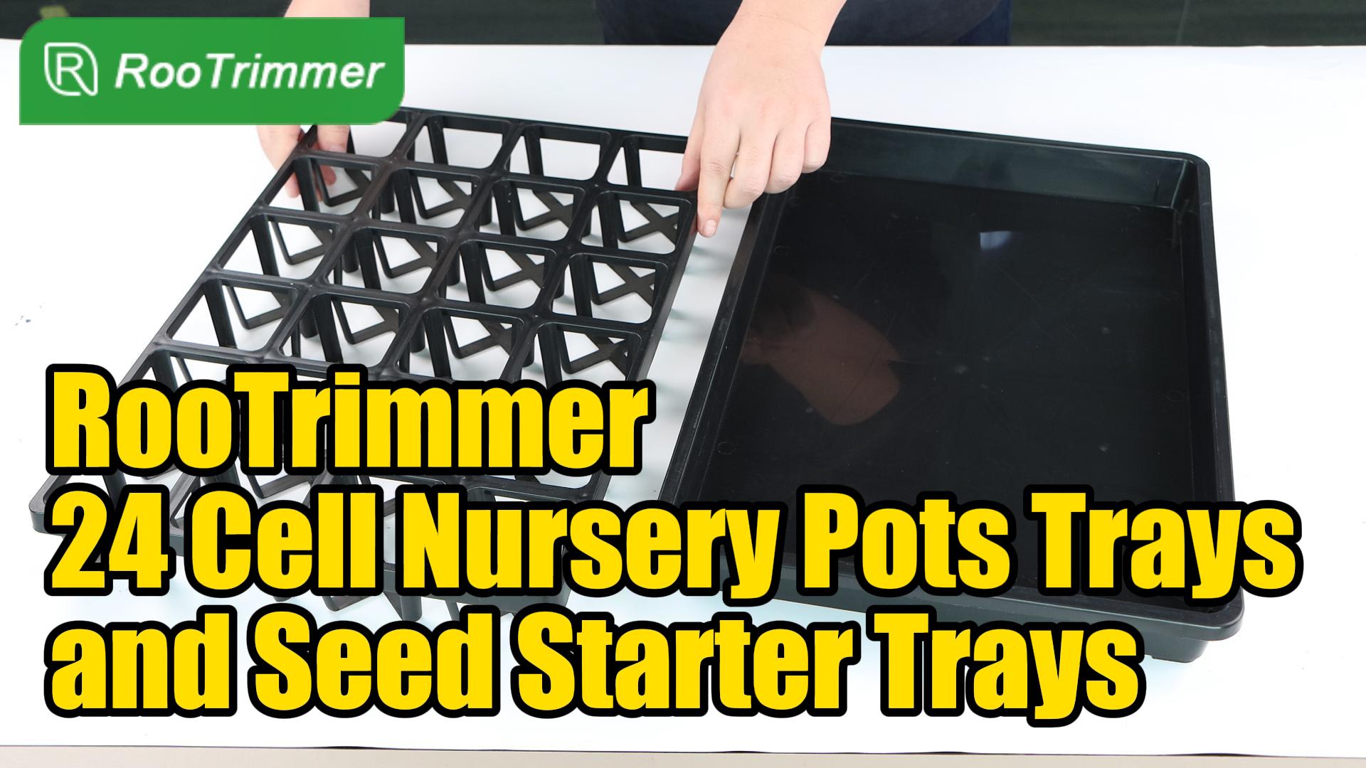 Amazon.com : RooTrimmer Square Nursery Pot Tray with 24 Cells, 5