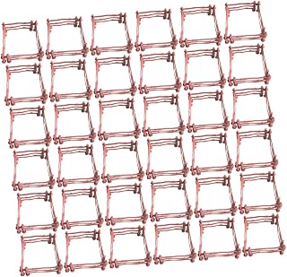 Happyyami 80pcs Miniature Plastic Fence Ornaments for Garden and DIY Projects Lightweight Farm Scene Decor Easy Connection Buckles for Model Layouts and Themed Parties