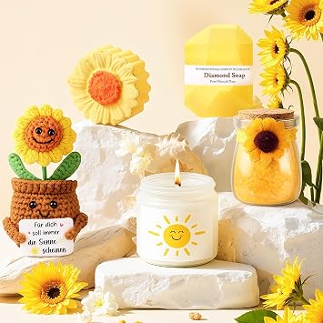Giftota Gifts for Women 11-Piece Sunflower Gift Idea for Women Inspirational Gift Girlfriend Birthday Valentine's Day Mother's Day Christmas Day Gift for Mum Sister Best Friend