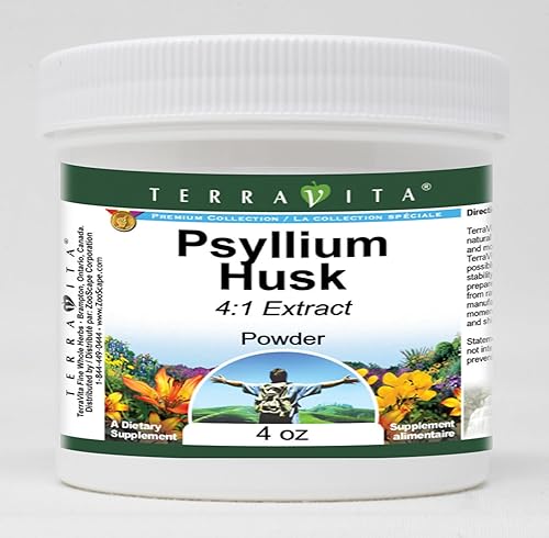 Polvo de extracto de cáscara de psyllium 41 (4 oz, ZIN 520087) - Paquete de 3