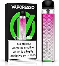 VAPORESSO XROS 3 MINI Refillable POD Vape Kit [Rose Pink] - Rechargeable 1000mAh Battery, COREX Mesh Technology, Auto Draw, MTL/RDTL, Compatible All XROS Series Pods, No Nicotine No Liquid