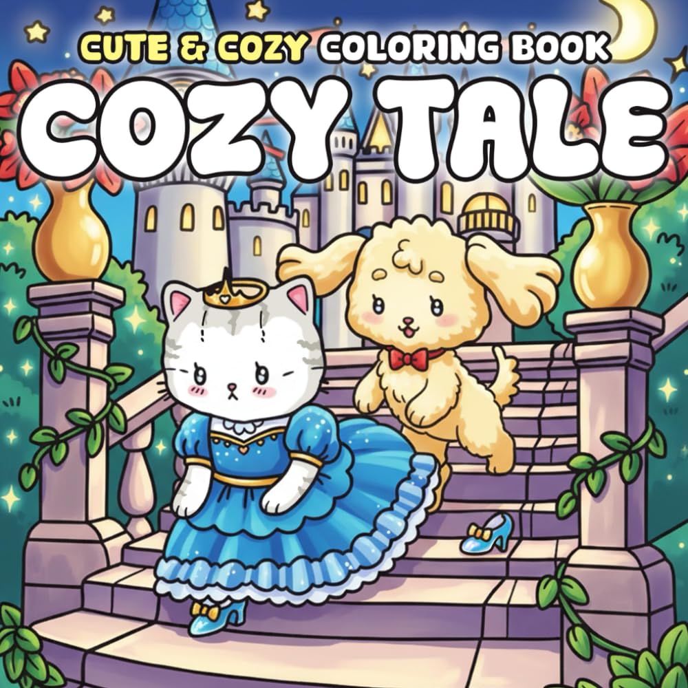 Cozy Tale Coloring Book: A Soft and Magical Coloring Page for Adults & Teens Featuring Sweet Characters, Gentle Tales, and Fantasy Worlds for Creativity