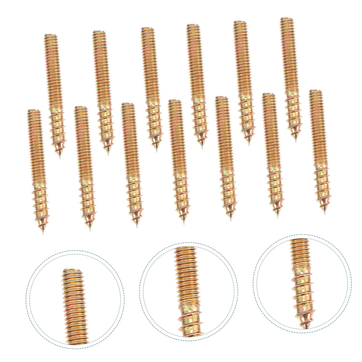100Pcs Double Headed Thread Self-Tapping Screws Carbon Steel