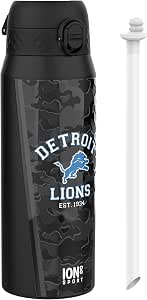 ion8 NFL Botella a Prueba de Fugas, Fácil de Abrir, Cerradura Segura, Asa de Transporte, Aptas para Lavavajillas, Acero Inoxidable, Ideal para Deportes