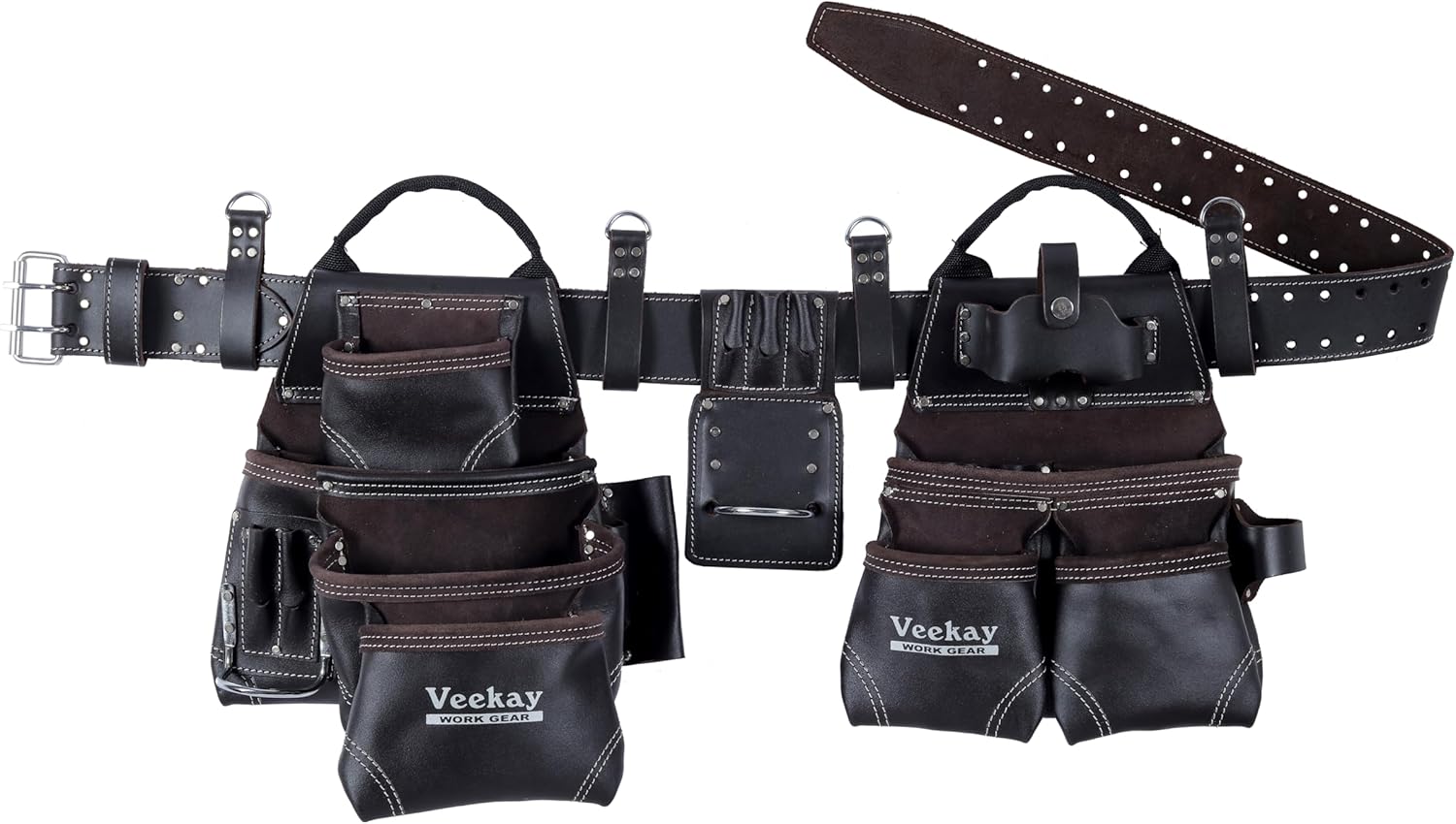 WIDEBROWN Premium Oil-tanned Leather Tool Belt – Built For Carpenters, Framers, Electricians, Drywall Installers & More - Canada - View #10
