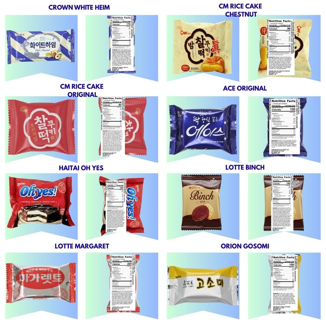 Premium Korean Snack Box – 27 Individually Wrapped Assorted Snacks Including Full-Size Items, Sweet & Savory Chips, Cookies & Treats, Gift Sampler for Kids, Teens, Adults & Seniors (Including 3 Full Size Snacks)