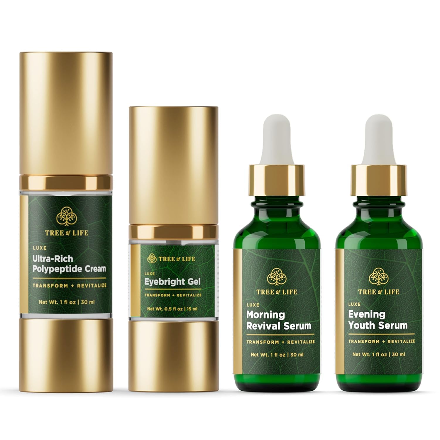 Tree of Life Beauty Ultimate Skin Care Set, Brightening, Firming, Hydrating, Moisturizing, Brightening, Complete Face Care Regimen - Evening Youth
