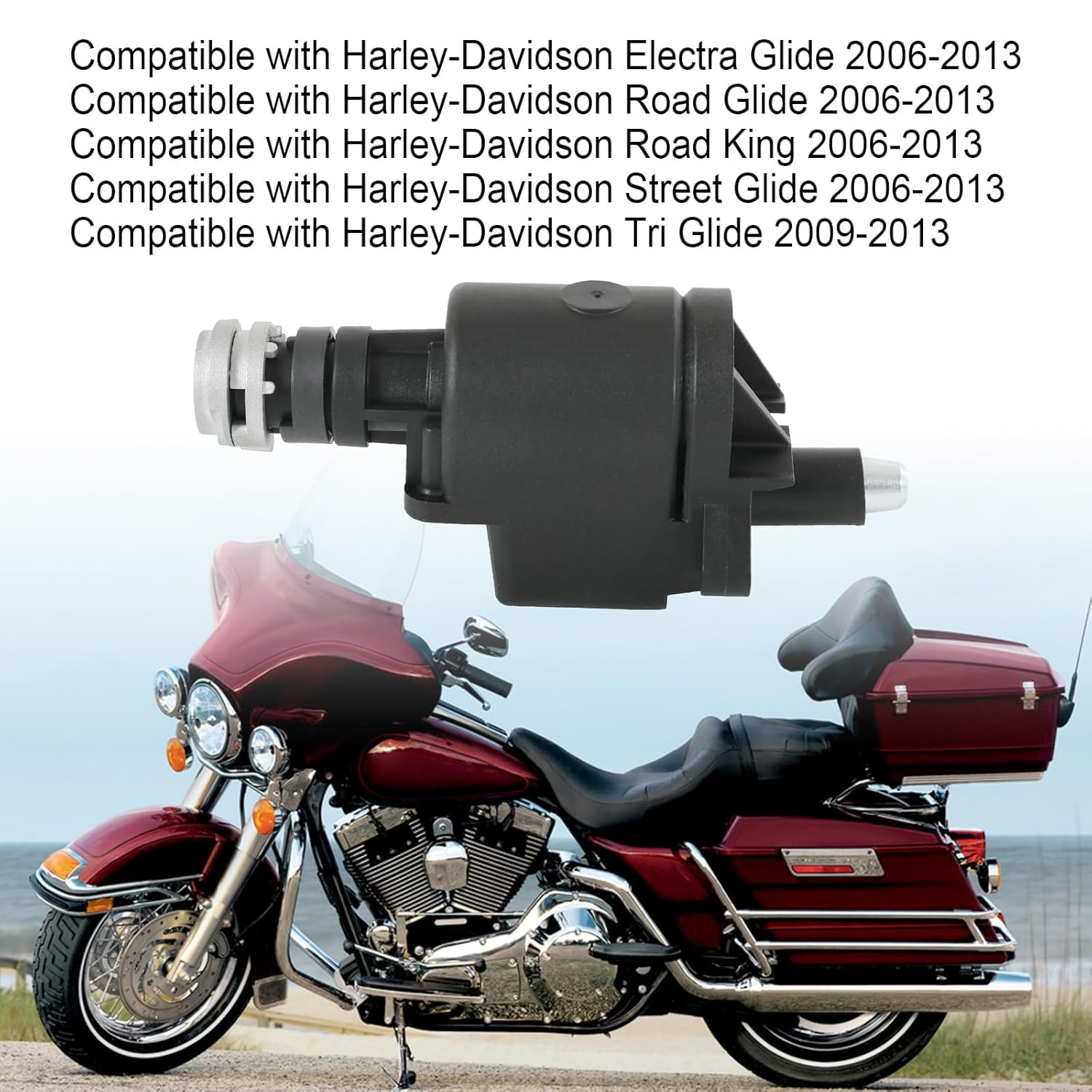 Ignition Switch Housing Replacement for Harley Electra Glide, Road Glide, Road King 2006-2013, Replace 71572-06
