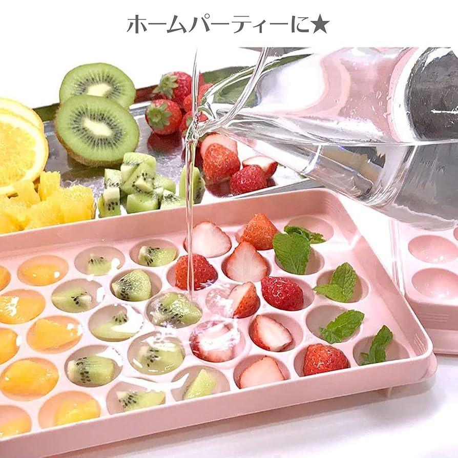 Amazon｜製氷皿 ダイヤ型 ライトグリーン 製氷機 丸氷 角氷 PP製