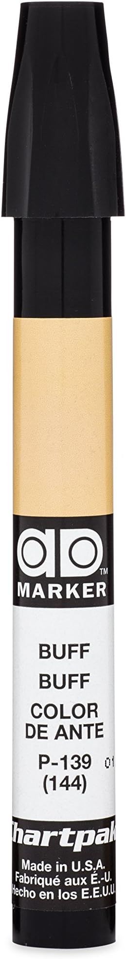 The Original Chartpak AD Marker, Tri-Nib, Buff, 1 Each (P139)