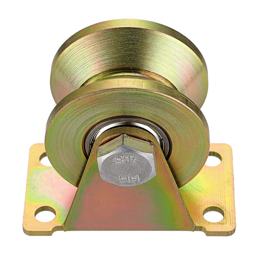 MDLUU 2" VGroove Wheels, Heavy Duty Rigid Casters for Inverted Track