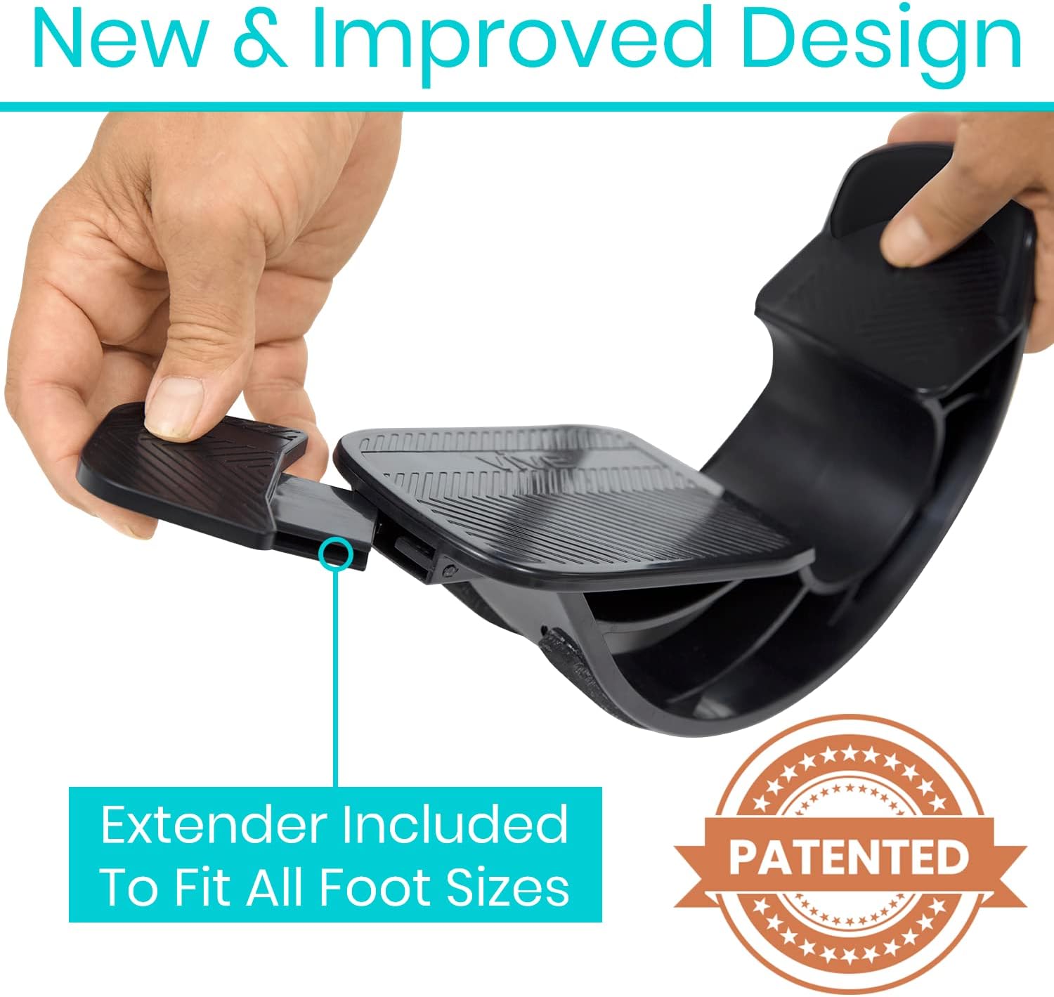Vive Adjustable Calf Stretcher - Foot Rocker for Plantar Fasciitis - Achilles Tendon and Ankle Stretching Device - Calf Exerciser & Strengthener for Pain Relief & Prevention - Recovery Equipment