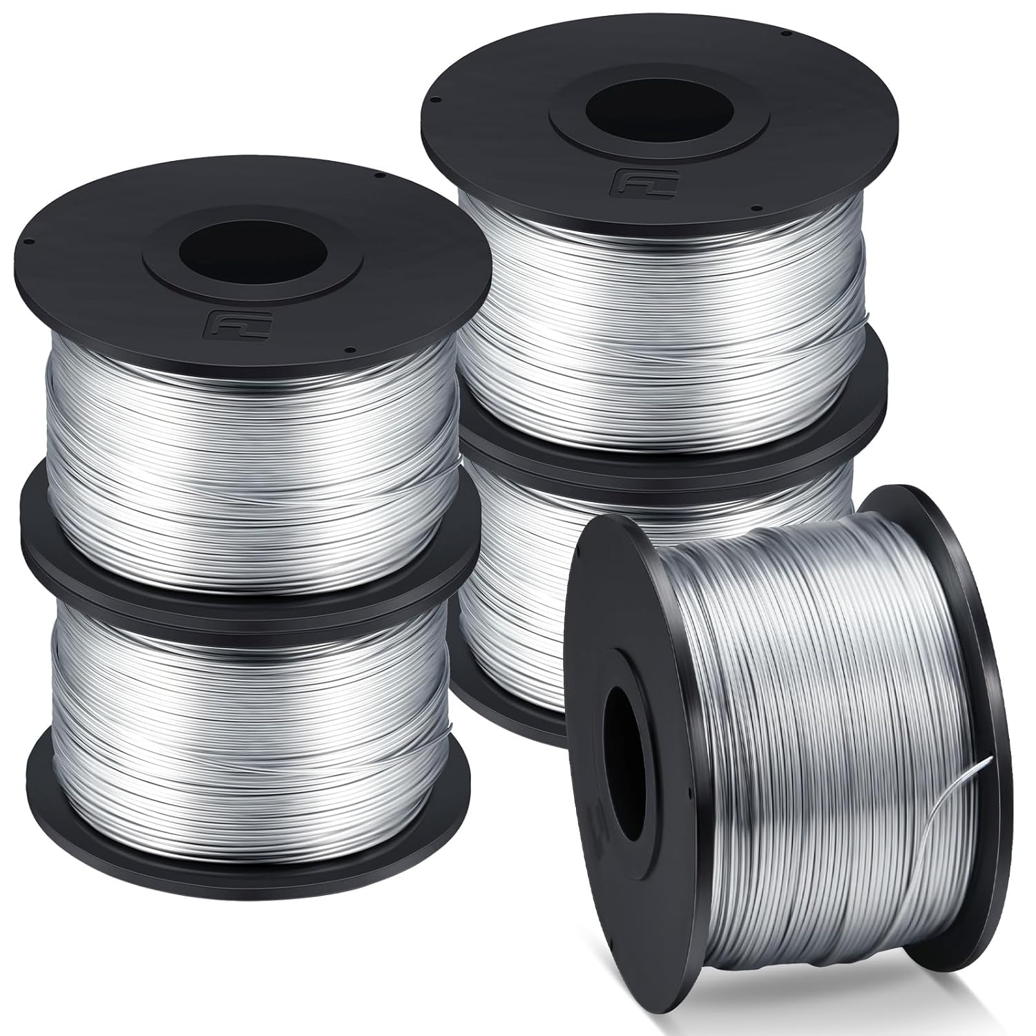 Shimeyao 10 Rolls Rebar Tie Wire Tool 1/32" 0.8 mm 360 ft Rebar Gun Tie Wire Coil for Automatic Twister Machine, 3600 ft Totally