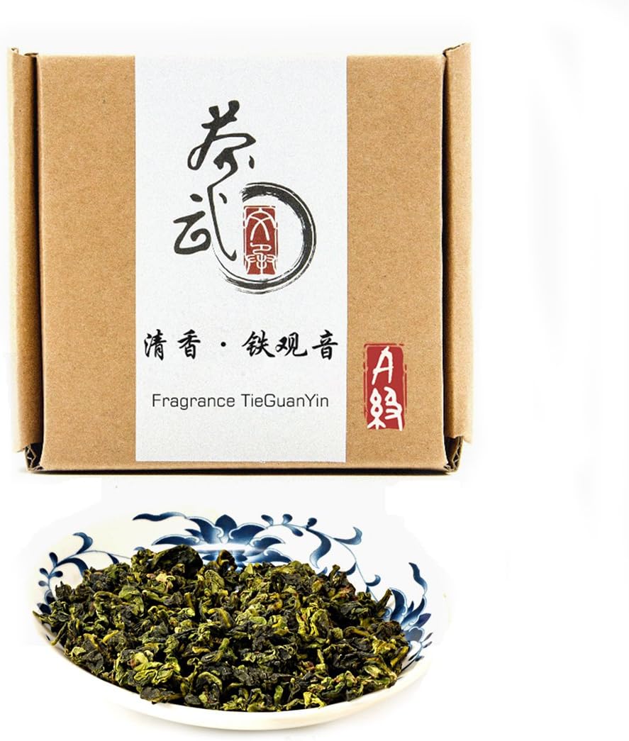 ChaWuWarmSun-[A] Fragrant TieGuanYin Oolong Tea,3.5oz/100g,WuLong Tea Loose Leaf Wu Long,Origin of AnXi,FuJian,Chinese