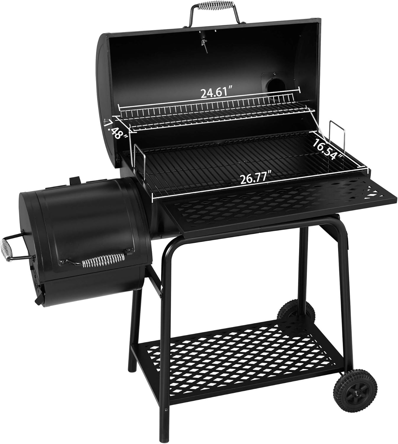 Royal Gourmet CC1830FG Charcoal Grill with High Heat-Resistant BBQ Gloves, 811 Square Inches, Black, Backyard Cooking with Offset Smoker : Garden & Outdoor