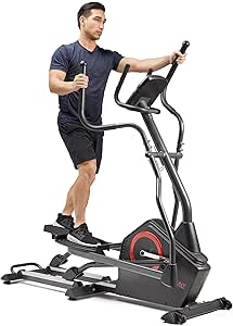 Sunny Health & Fitness Elliptical Exercise Machine with Bluetooth, 18-Inch Stride, 16 Resistance Levels