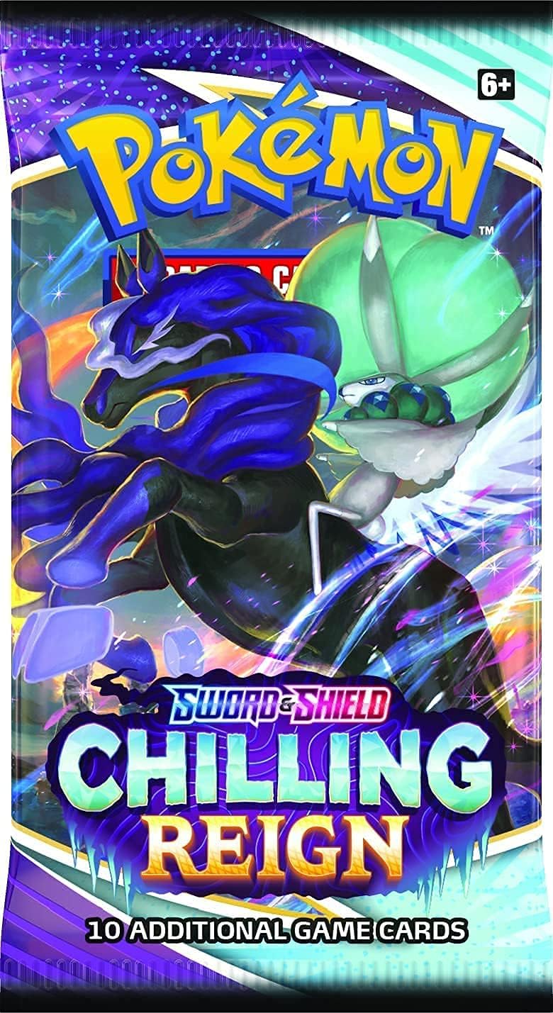 Pokemon TCG 10 Card Booster Pack Sword Shield 06 Chilling Reign