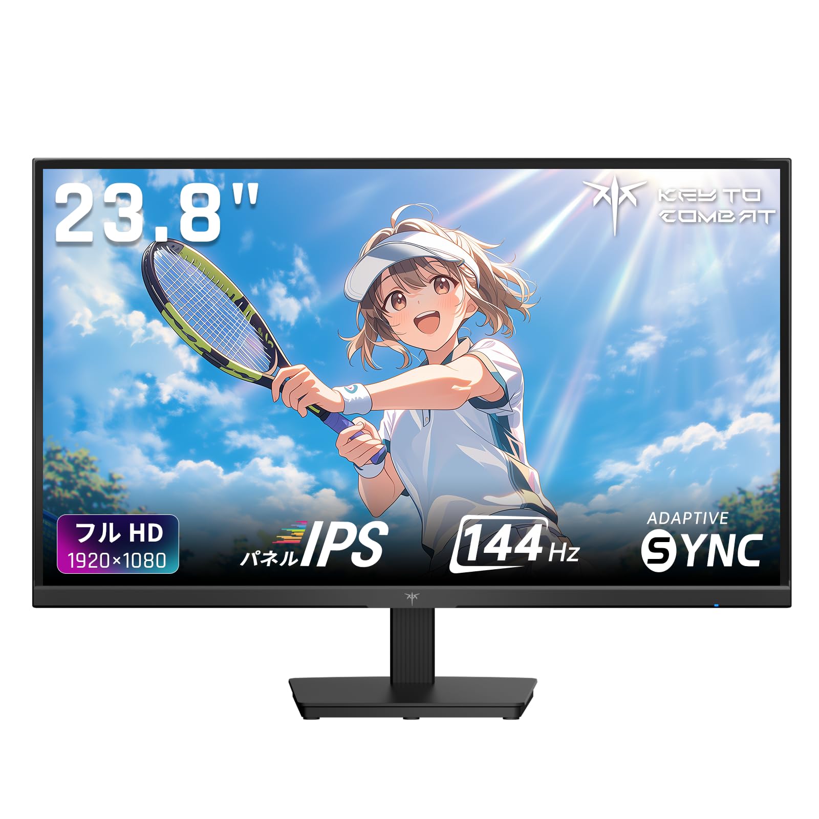 KTC 23.8-inch Gaming Monitor, Full HD (1920 x 1080), IPS 144Hz, 103% sRGB, DCI-P3, 96% HDR10, 1500:1 Contrast Ratio, 300cd/m2, High Color Accuracy, Low Blue Light, Flicker Free, Adative Sync Compatibl