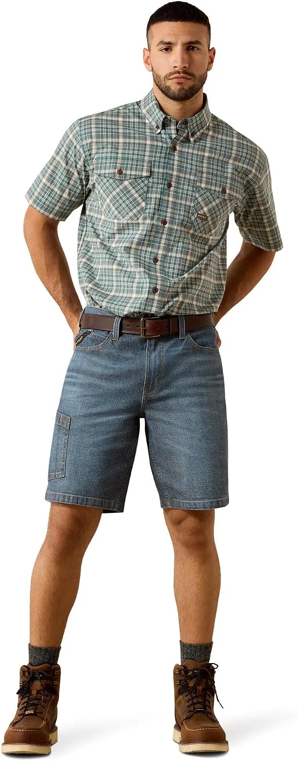 ARIAT Men's Rebar M4 Relaxed Denim 10" Durastretch Shorts