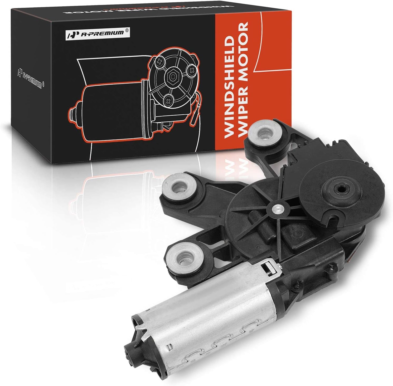 A-Premium Rear Windshield Wiper Motor Compatible with Volkswagen Touareg 2004 2005 2006 2007 2008 2009 2010, 4-Pin, Replace OE# 7L0955712C, 7L0955712A, 7L0955712B