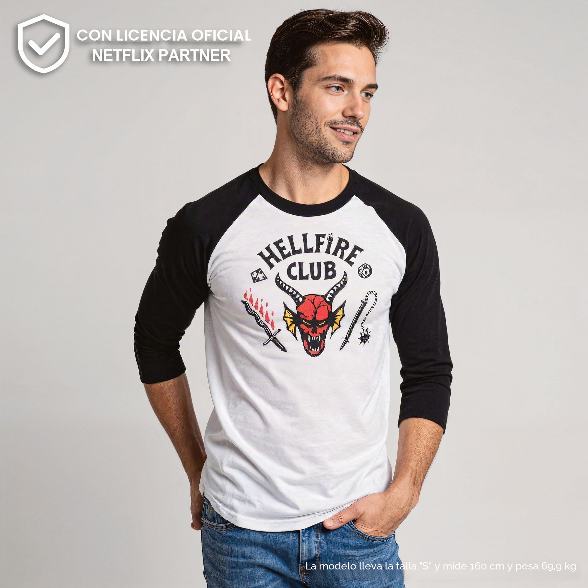 Stranger Things Camiseta Hellfire Club para Hombre