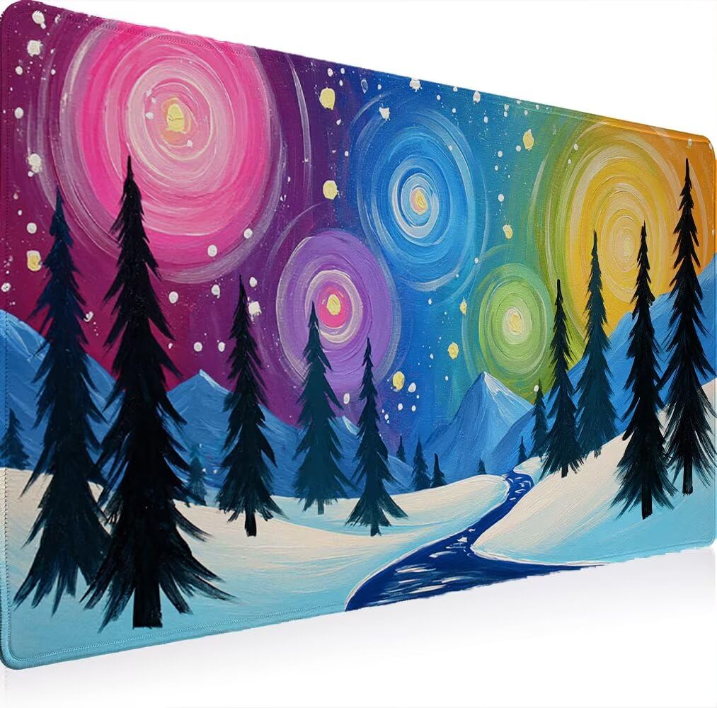 Podkładka pod mysz, podkładka pod mysz XXL 1200 x 600 podkładka pod mysz dla graczy, wodoodporna gumowa podstawa, duża podkładka pod mysz do gier na biurko szyte krawędzie wodoodporna antypoślizgowa