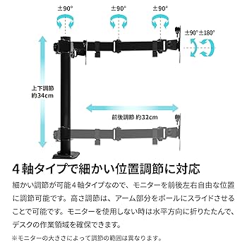 Amazon.co.jp: アーキス(Archiss) モニターアーム デュアル 2