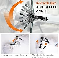 Vista 4 de Lijadora de banda de aire de 3/8" x 13", mini lijadora de banda para carpintería/trabajo de metal, amoladora de mano, lijadora de banda con 3