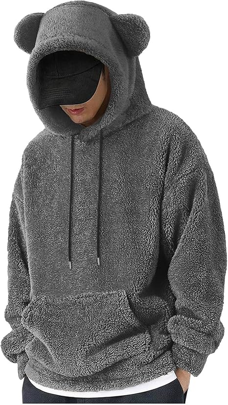 Amazon.co.jp: [CUANCYL] グレーパーカー メンズ ボア プルオーバー