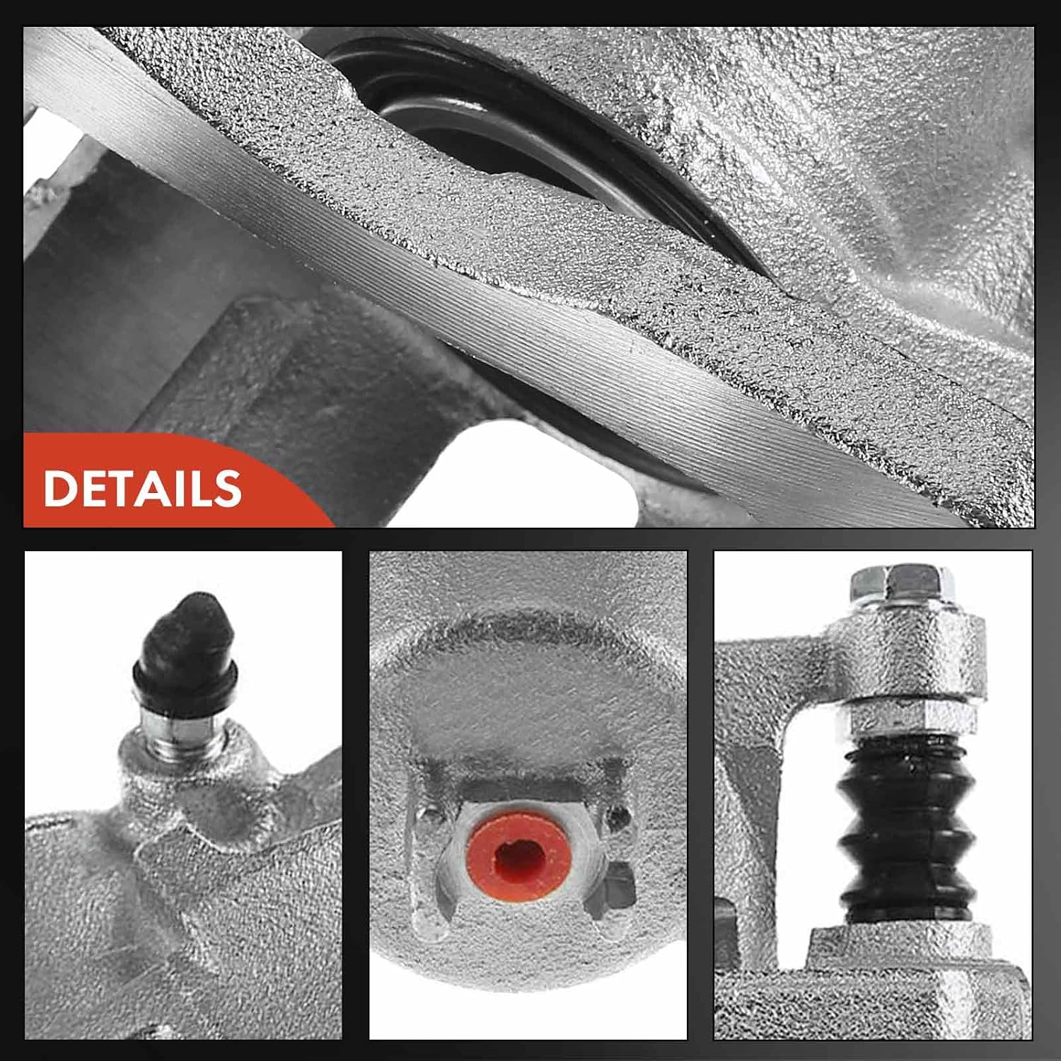 A-Premium Disc Brake Caliper Assembly with Bracket Compatible with Select Suzuki Models - Aerio 2006-2007, L4 2.3L - Front Left Driver Side