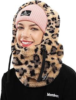Balaclava Wind-Resistant Winter Face Mask,Fleece Ski Mask for Men and Women,Warm Face Cover Hat Cap Scarf