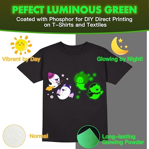 Miniatura 8 de CenDale Película de transferencia DTF con purpurina, 8.5 x 11 pulgadas, 30 hojas de película DTF con purpurina colorida para trucos de sublimación,