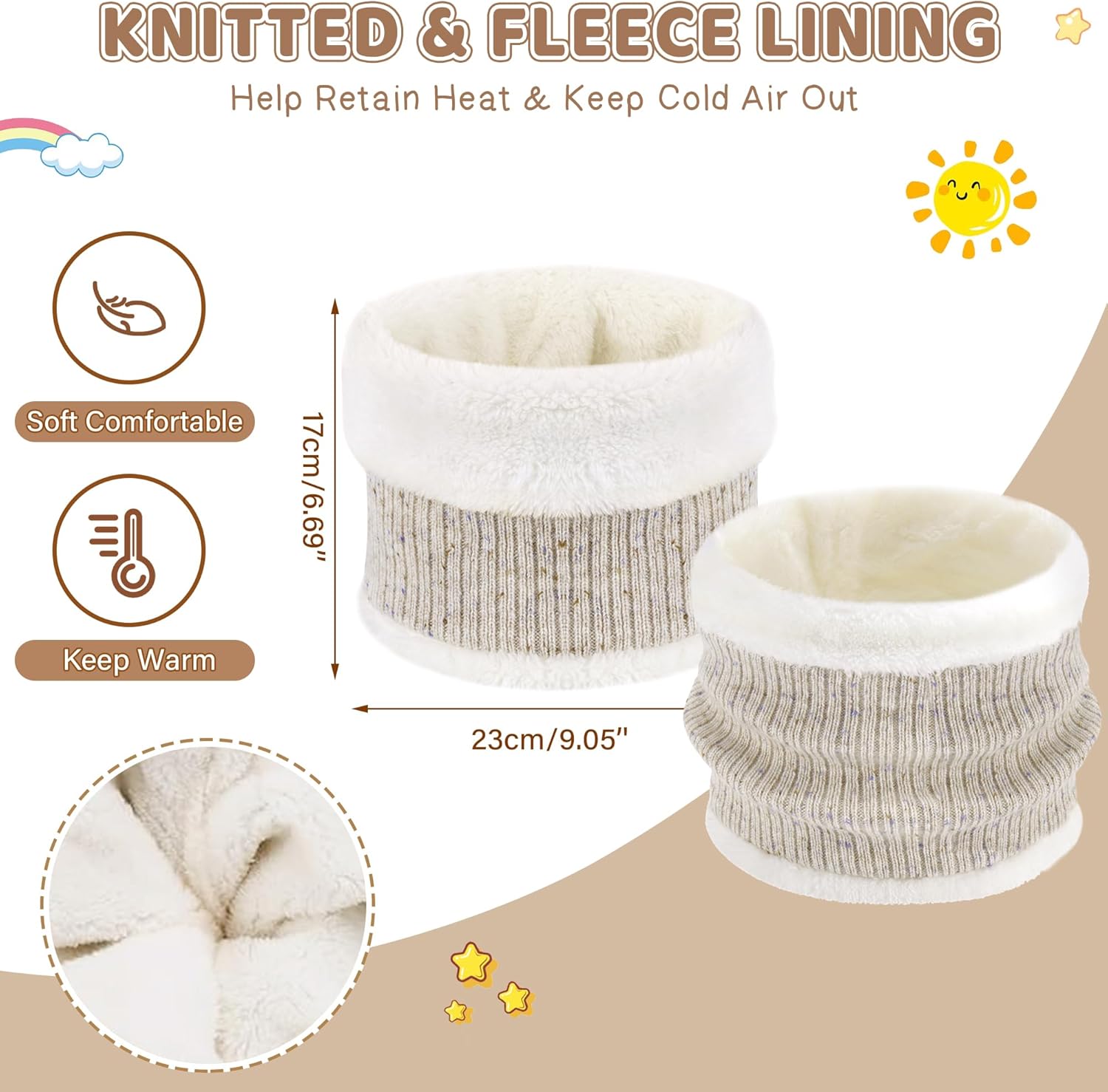 Toddler Kids Winter Hats Gloves Scarfs Beanie Mittens Neck Warmer for 0 6 12 Months 1 2 3 4-8 Year Old Baby Girls Boys Gifts - Image 4