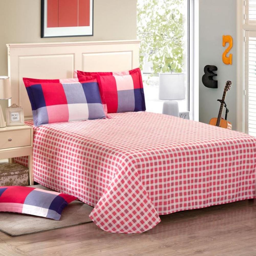 Drap plat en coton sergé et lin 230x250cm au tissage noble